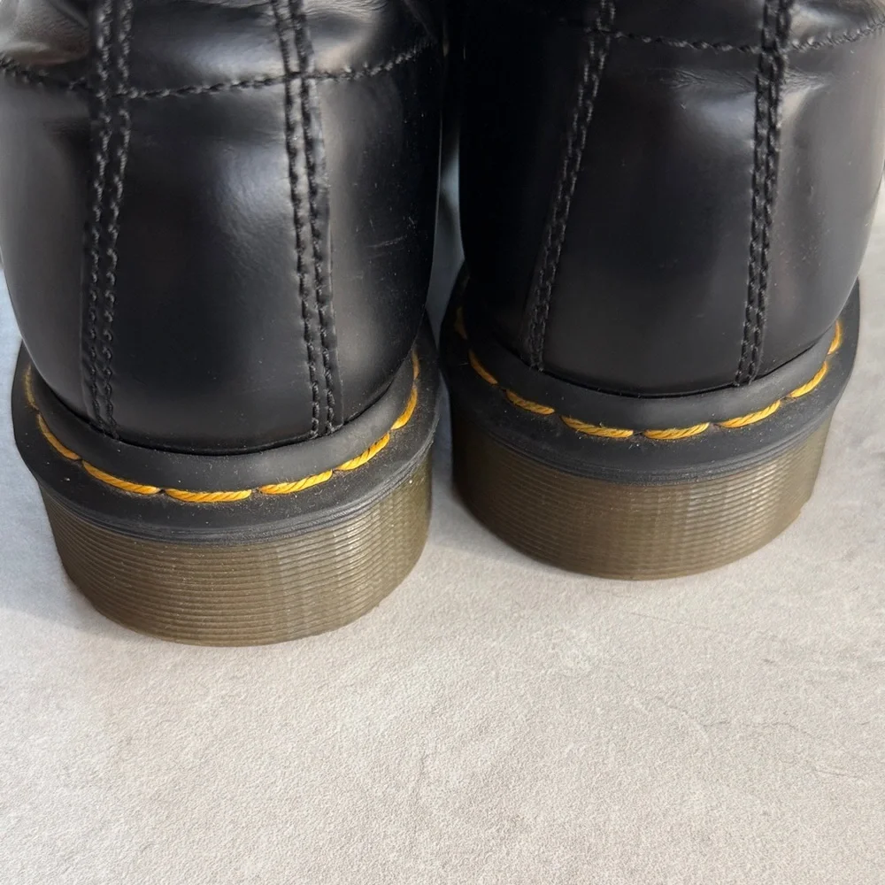 Dr. Martens Black Leather Boots with Brown Soles - Picture 5 of 5